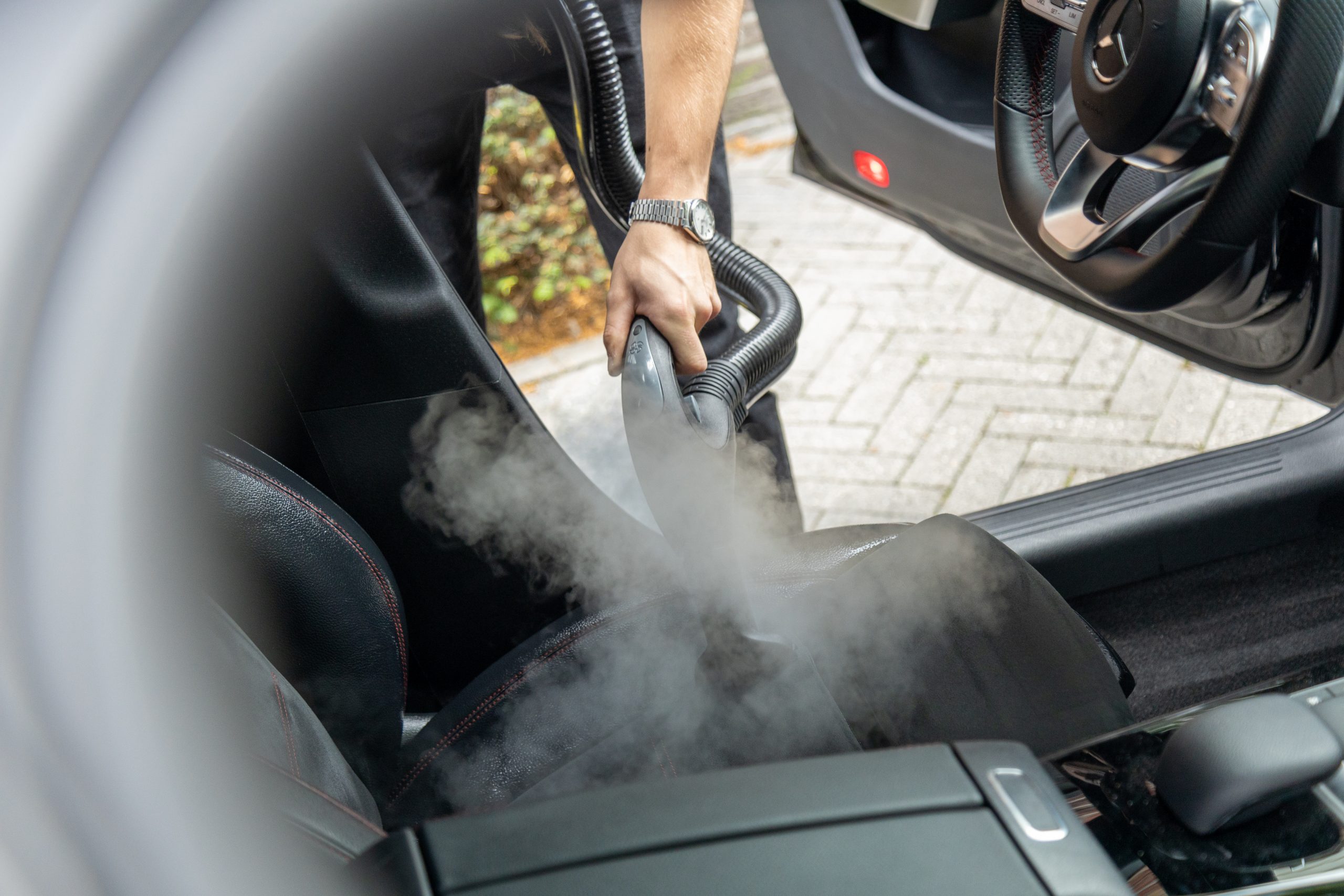 Auto interieur voor reiniging